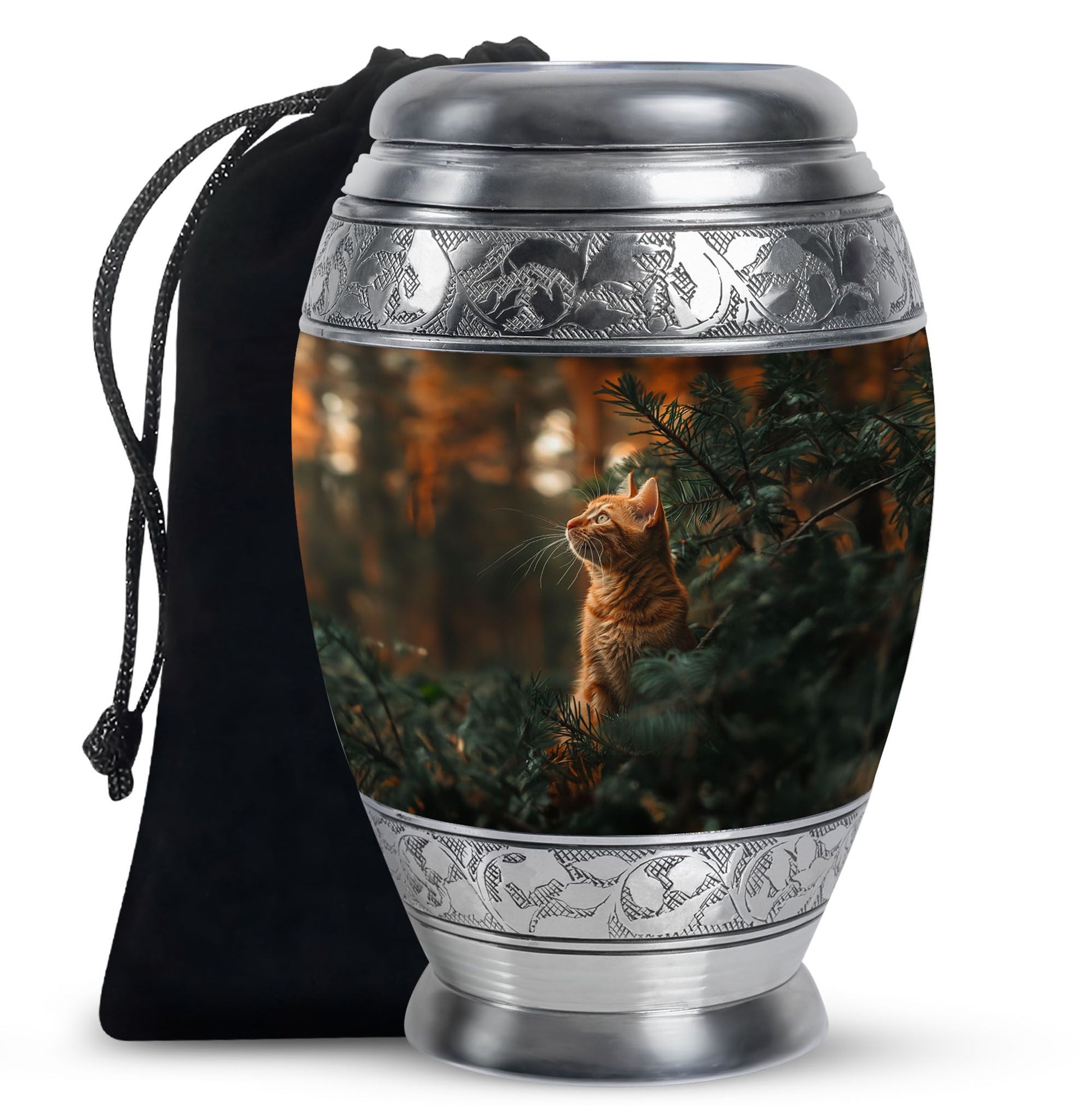 Orange Cat Urn Funeral For Ashes Funeral, Ashes Memorial Urn