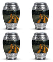 Orange Cat Mini Keepsake Funeral, Ashes Cremation Urn For Ashes