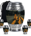 Orange Cat Mini Keepsake Funeral, Ashes Cremation Urn For Ashes