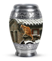 Orange Cat Keepsake For Ashes Large Funeral, Ashes Urn For Ashes