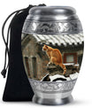 Orange Cat Keepsake For Ashes Large Funeral, Ashes Urn For Ashes