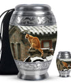 Orange Cat Keepsake For Ashes Large Funeral, Ashes Urn For Ashes