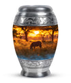 Zebra Small Urn For Human Ashes Funeral, Ashes Cremation Urn