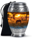 Zebra Small Urn For Human Ashes Funeral, Ashes Cremation Urn