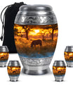 Zebra Small Urn For Human Ashes Funeral, Ashes Cremation Urn