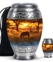 Zebra Small Urn For Human Ashes Funeral, Ashes Cremation Urn