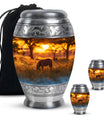 Zebra Small Urn For Human Ashes Funeral, Ashes Cremation Urn