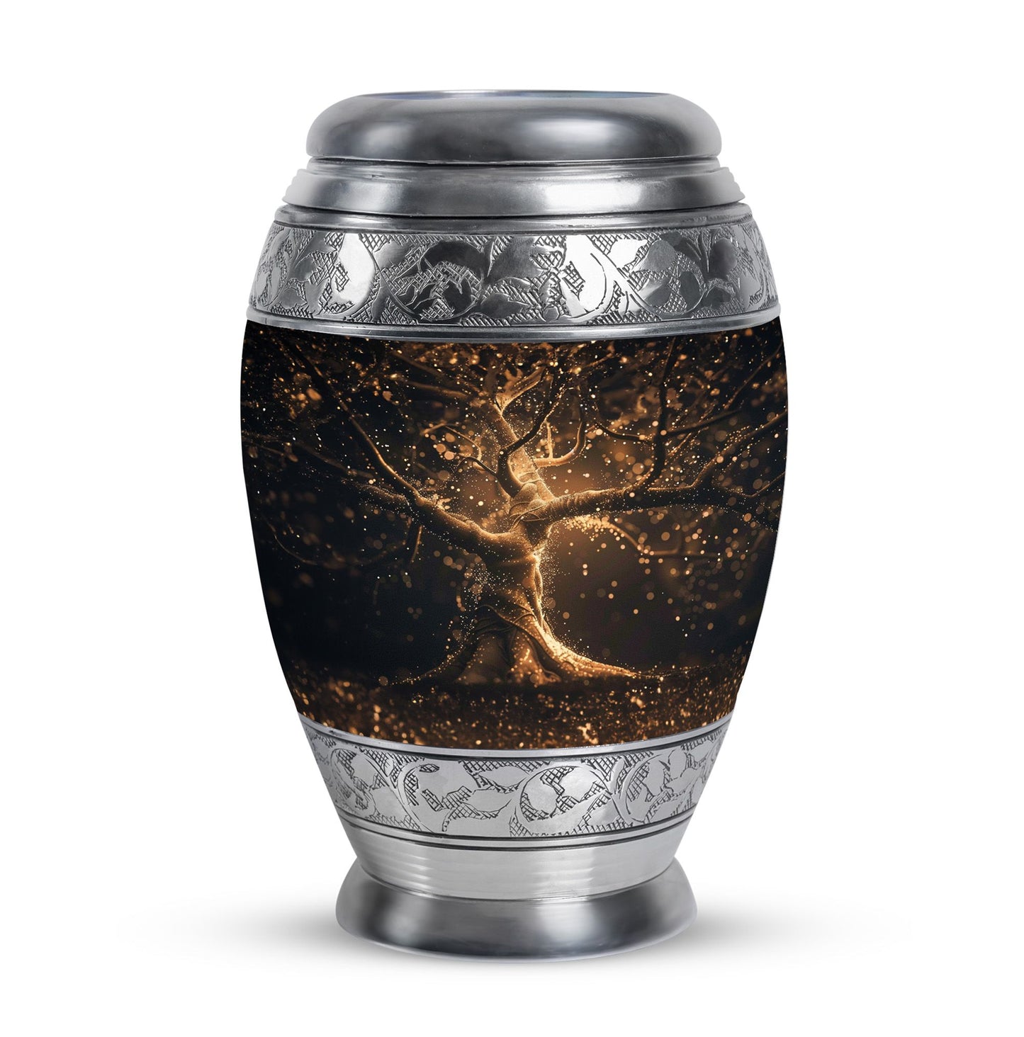Personalized Tree of Life Cremation Urn for Human Ashes - 10-inch, 200 cu in - Yatskia