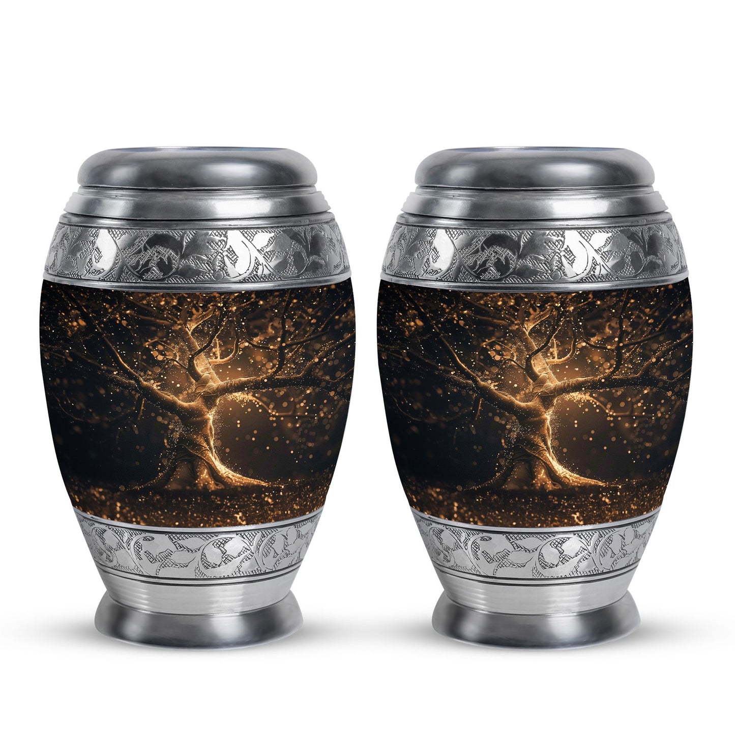 Personalized Tree of Life Cremation Urn for Human Ashes - 10-inch, 200 cu in - Yatskia