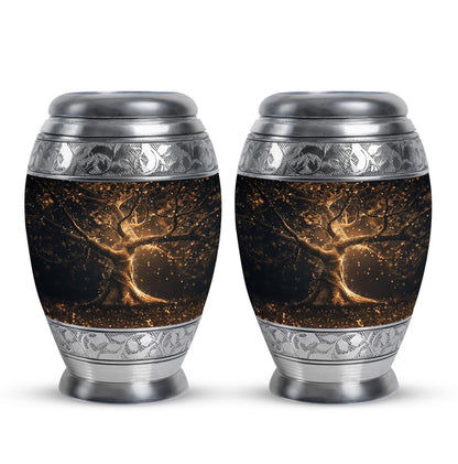 Personalized Tree of Life Cremation Urn for Human Ashes - 10-inch, 200 cu in - Yatskia