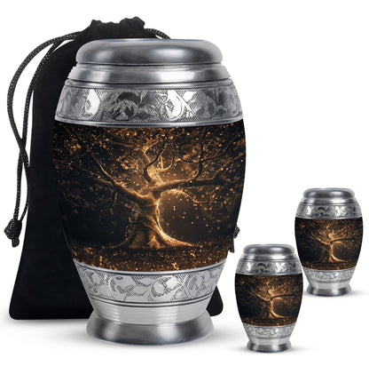 Personalized Tree of Life Cremation Urn for Human Ashes - 10-inch, 200 cu in - Yatskia
