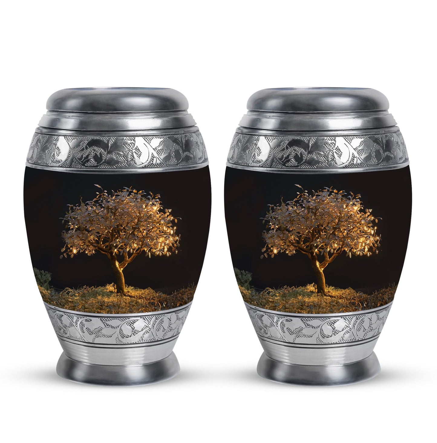 Personalized Tree of Life Keepsake Urn for Human Ashes - 10-inch, 200 cu in - Yatskia