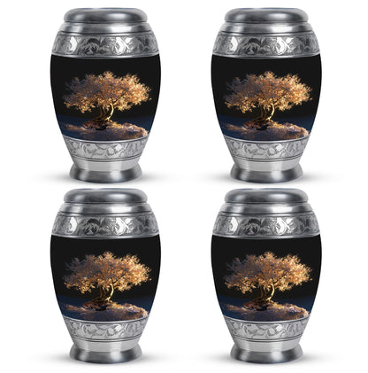 Personalized Tree of Life Cremation Urn for Human Ashes - 10-inch, 200 cu in - Yatskia