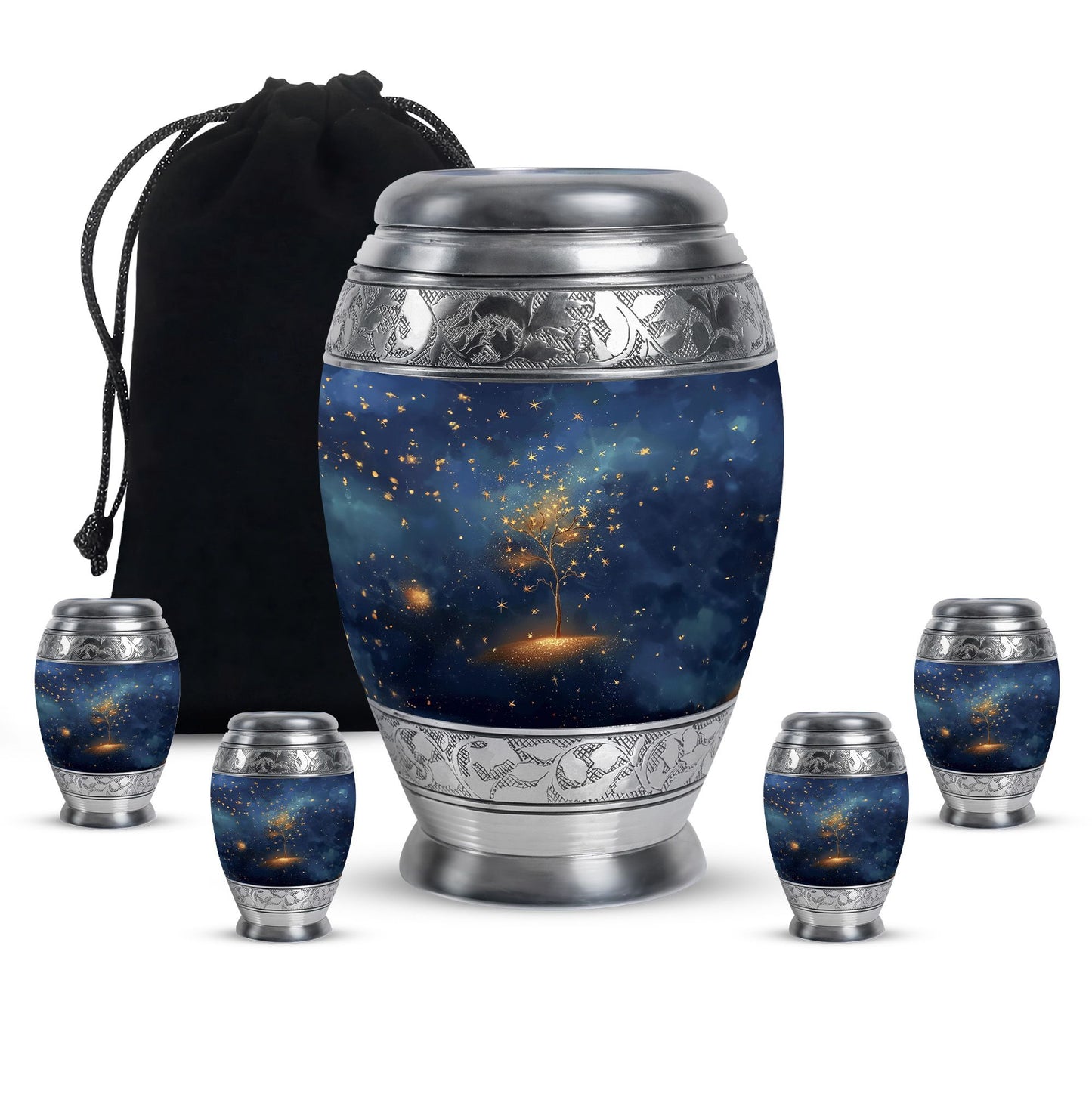 Personalized Tree of Life Memorial Urn for Human Ashes - 10-inch, 200 cu in - Yatskia