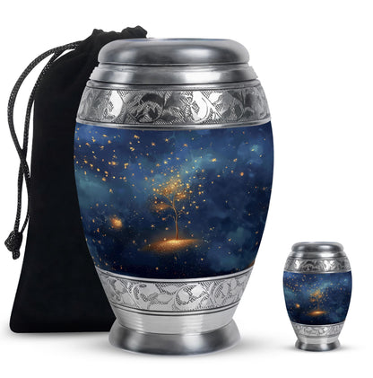 Personalized Tree of Life Memorial Urn for Human Ashes - 10-inch, 200 cu in - Yatskia