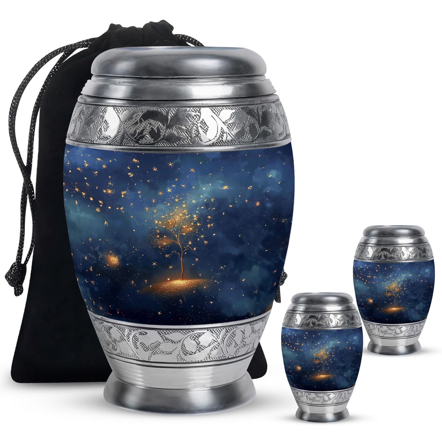 Personalized Tree of Life Memorial Urn for Human Ashes - 10-inch, 200 cu in - Yatskia