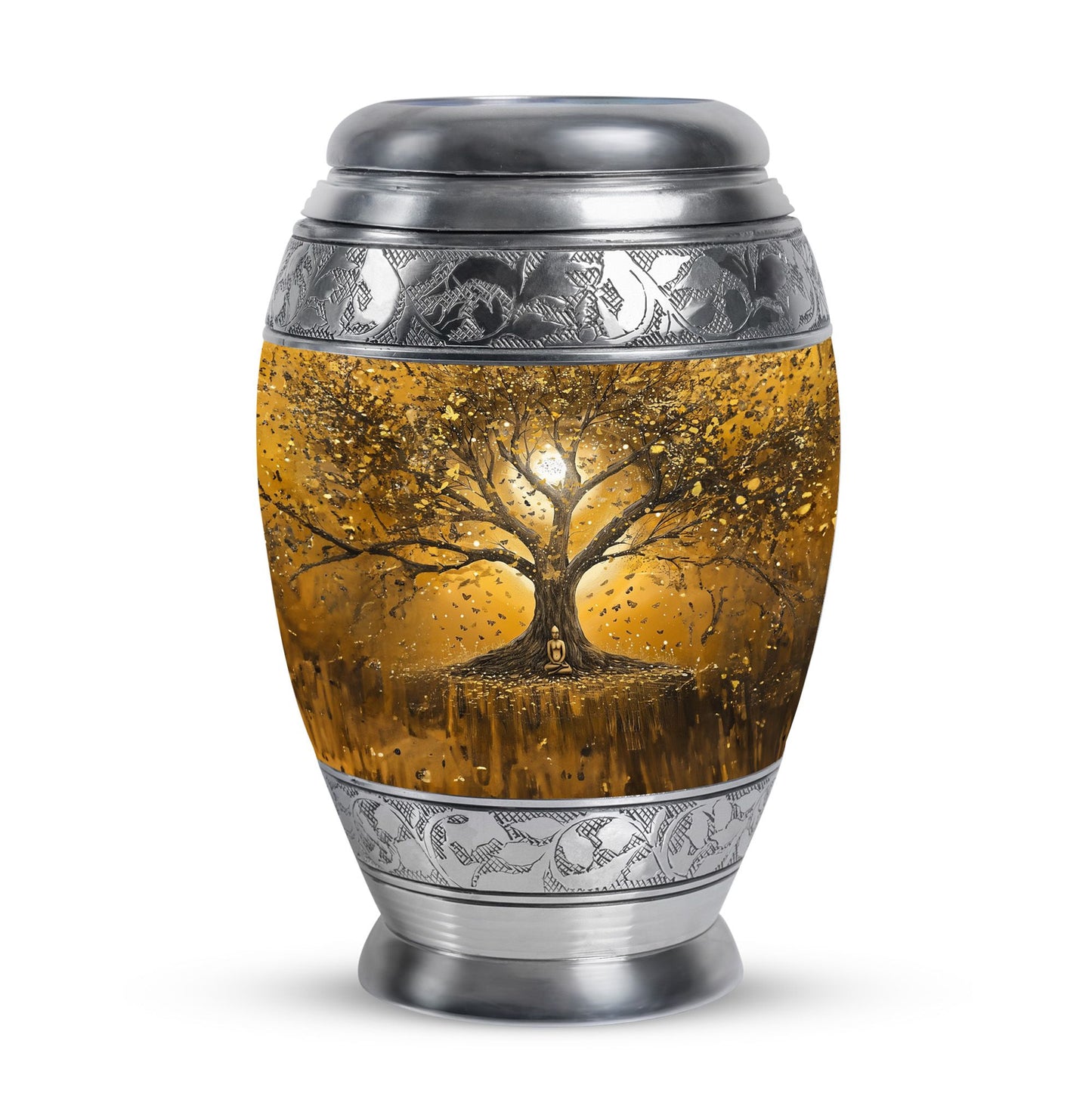 Personalized Tree of Life Keepsake Urn for Human Ashes - 10-inch, 200 cu in - Yatskia