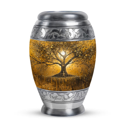 Personalized Tree of Life Keepsake Urn for Human Ashes - 10-inch, 200 cu in - Yatskia