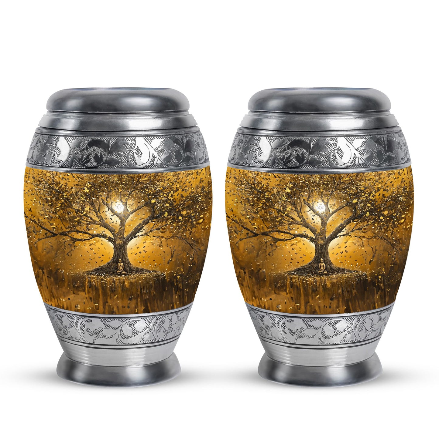 Personalized Tree of Life Keepsake Urn for Human Ashes - 10-inch, 200 cu in - Yatskia