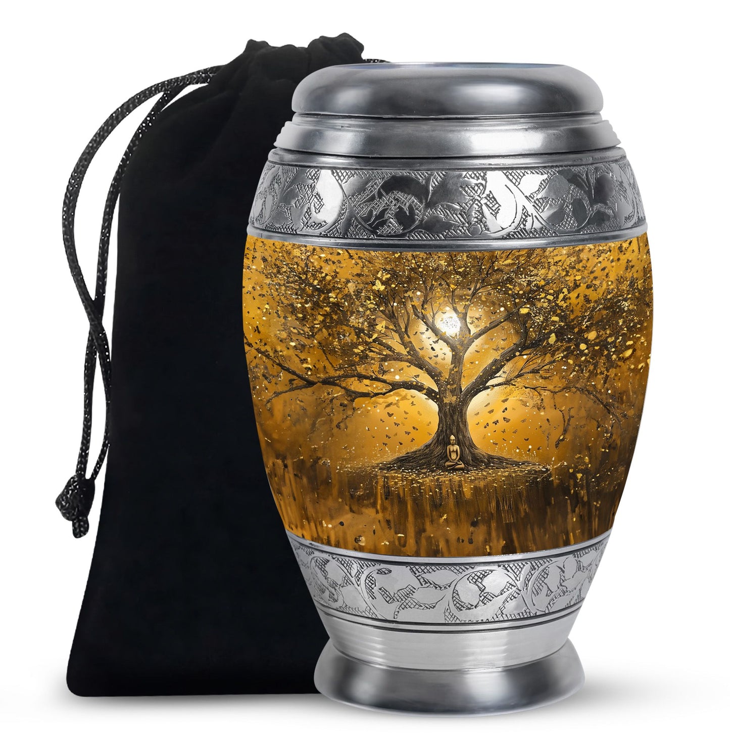 Personalized Tree of Life Keepsake Urn for Human Ashes - 10-inch, 200 cu in - Yatskia