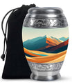 Mountains Urn Keepsake For Ashes Funeral, Ashes Memorial Urn