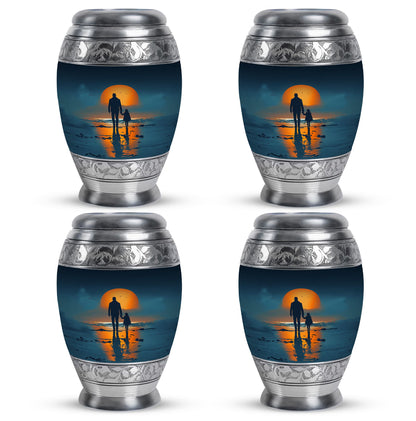 Personalized Father Keepsake Urn for Human Ashes - 10-inch, 200 cu in - Yatskia