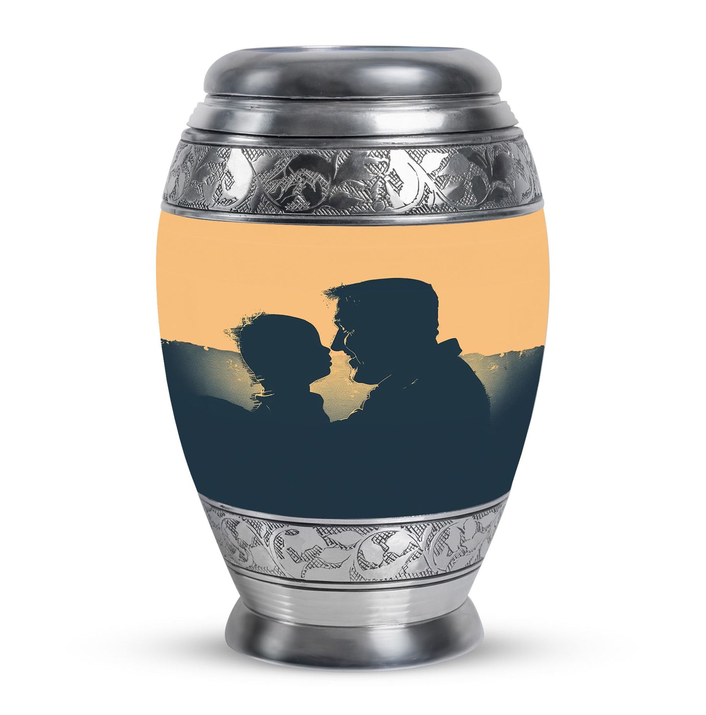 Personalized Father Memorial Urn for Human Ashes - 10-inch, 200 cu in - Yatskia