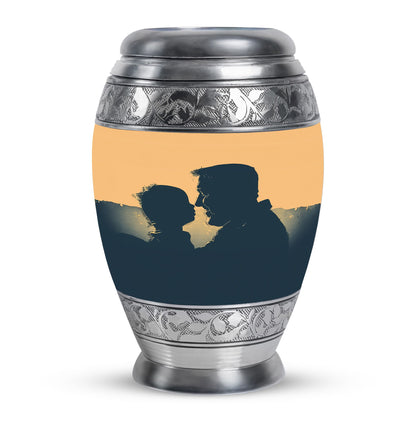 Personalized Father Memorial Urn for Human Ashes - 10-inch, 200 cu in - Yatskia