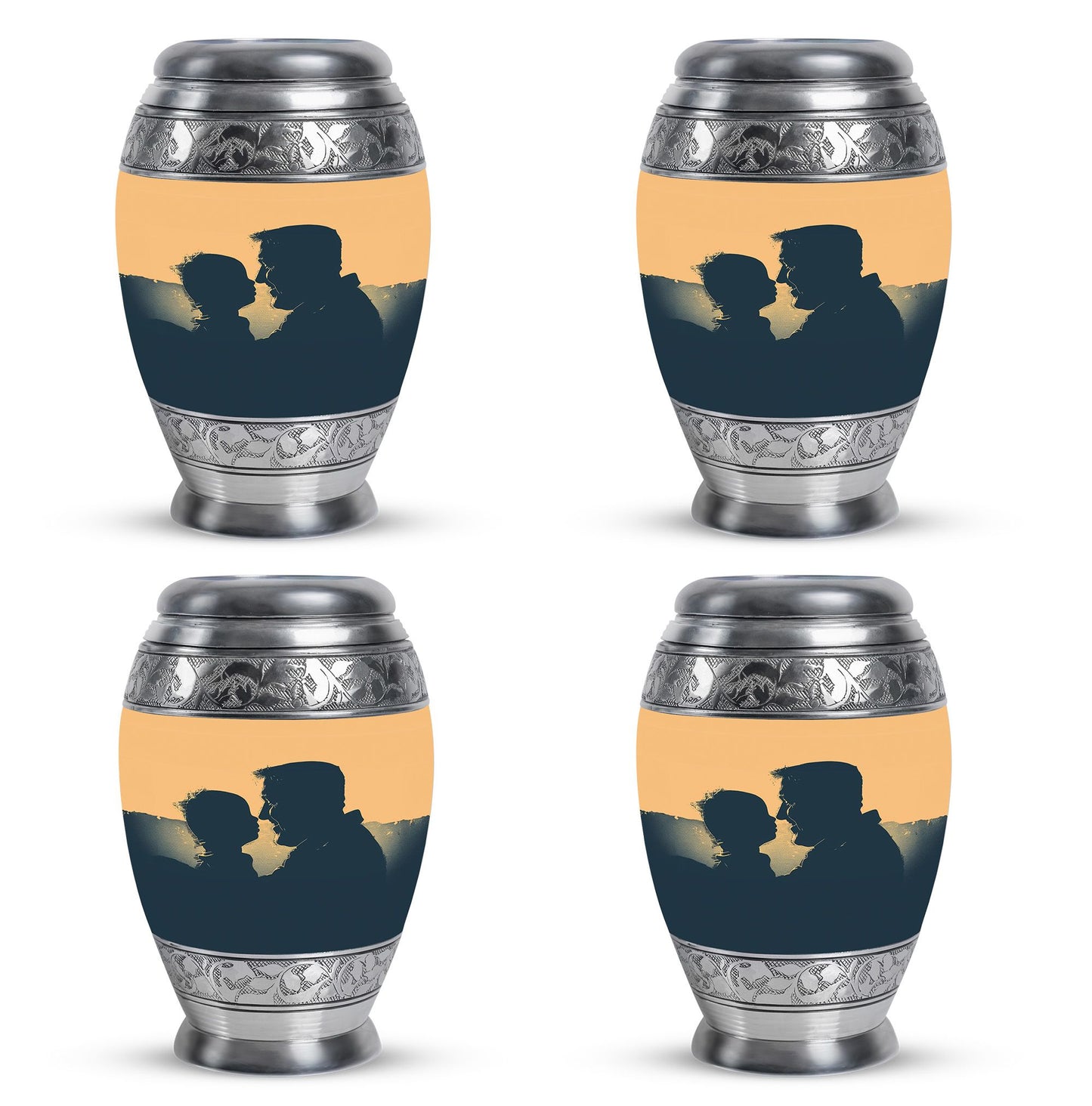 Personalized Father Memorial Urn for Human Ashes - 10-inch, 200 cu in - Yatskia