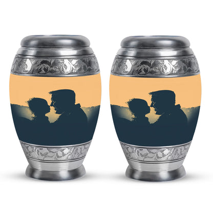 Personalized Father Memorial Urn for Human Ashes - 10-inch, 200 cu in - Yatskia
