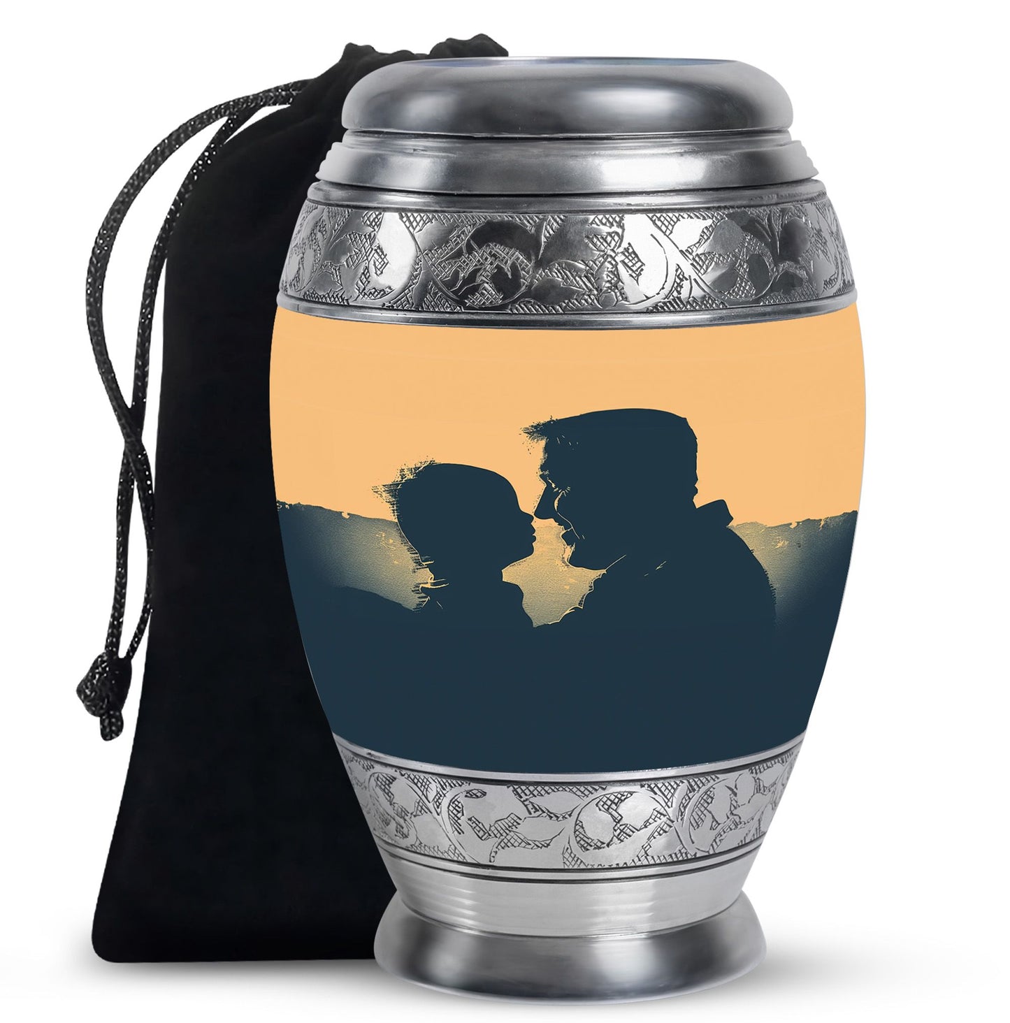 Personalized Father Memorial Urn for Human Ashes - 10-inch, 200 cu in - Yatskia