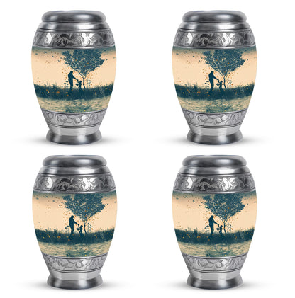 Personalized Father Keepsake Urn for Human Ashes - 10-inch, 200 cu in - Yatskia