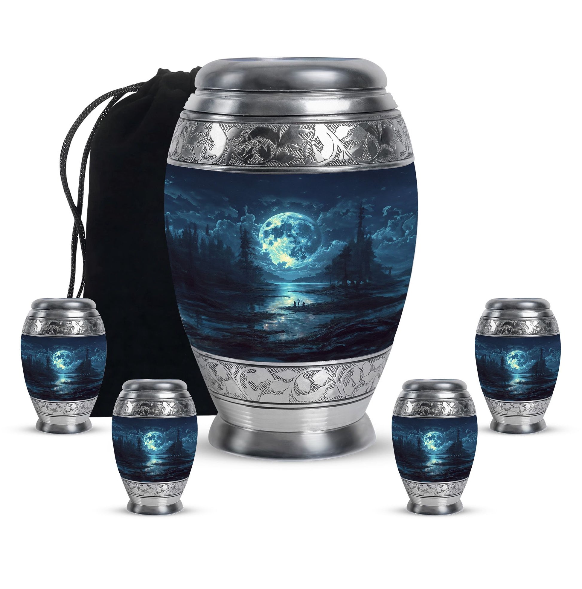 Lunar Small Urn Funeral, Ashes Cremation Urn