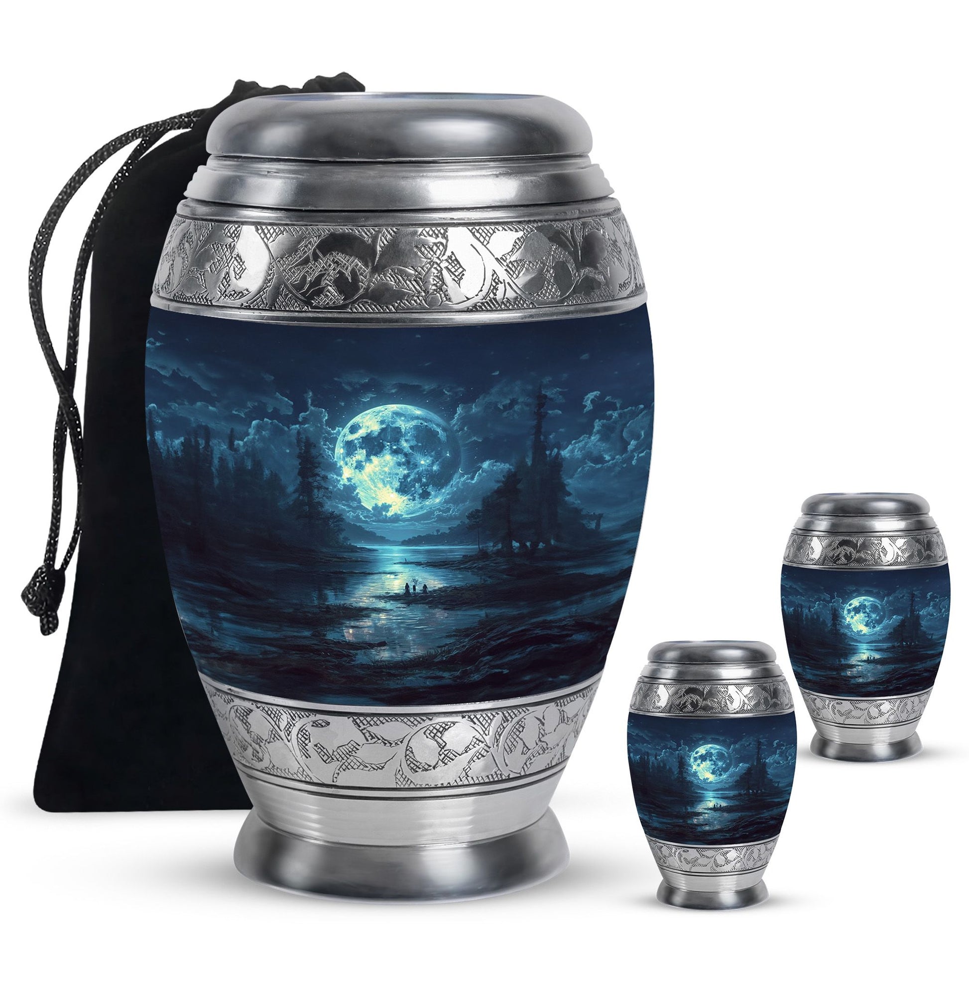 Lunar Small Urn Funeral, Ashes Cremation Urn