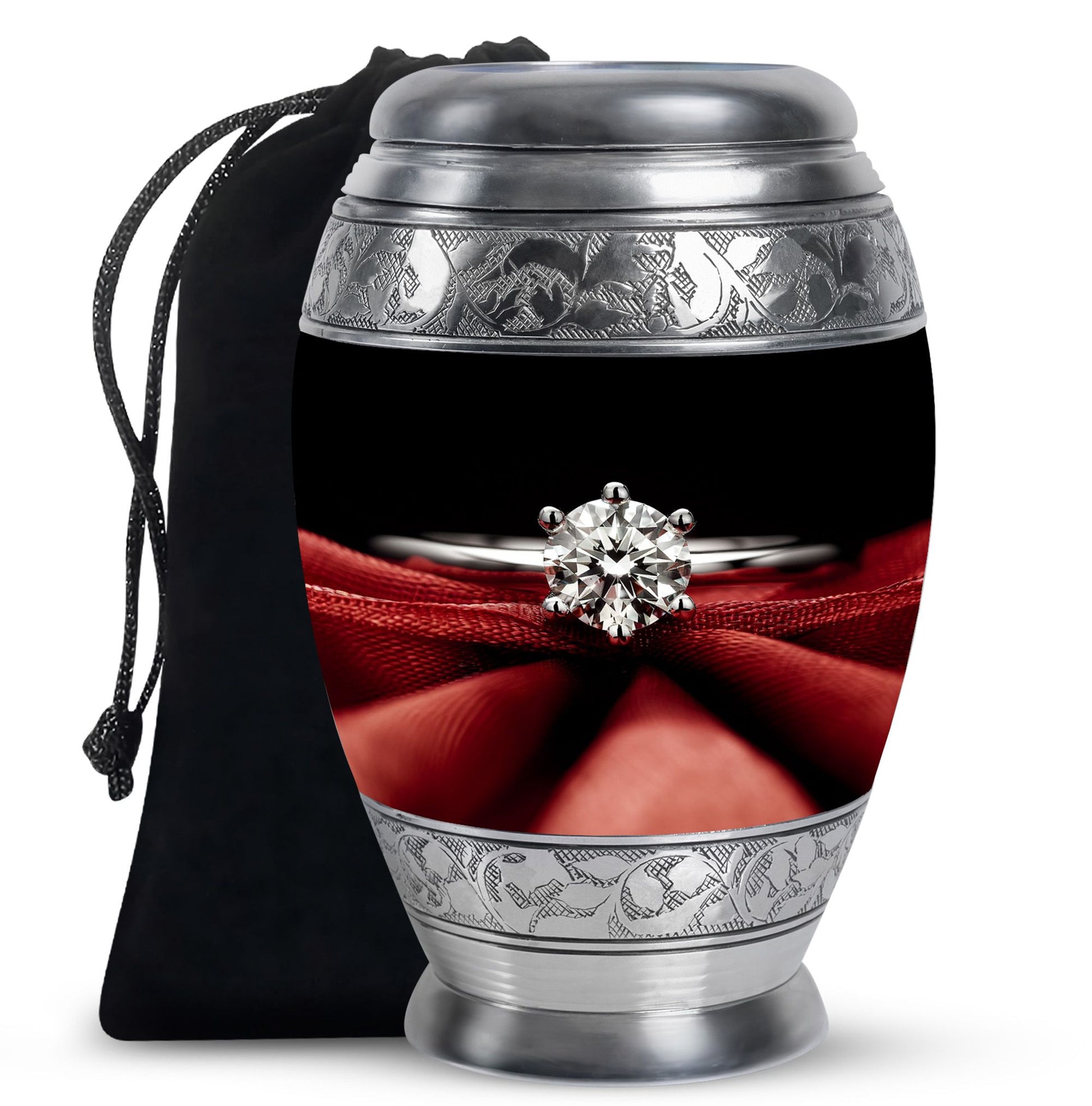 Ring Urn For Human Ashes Funeral, Ashes Memorial Urn