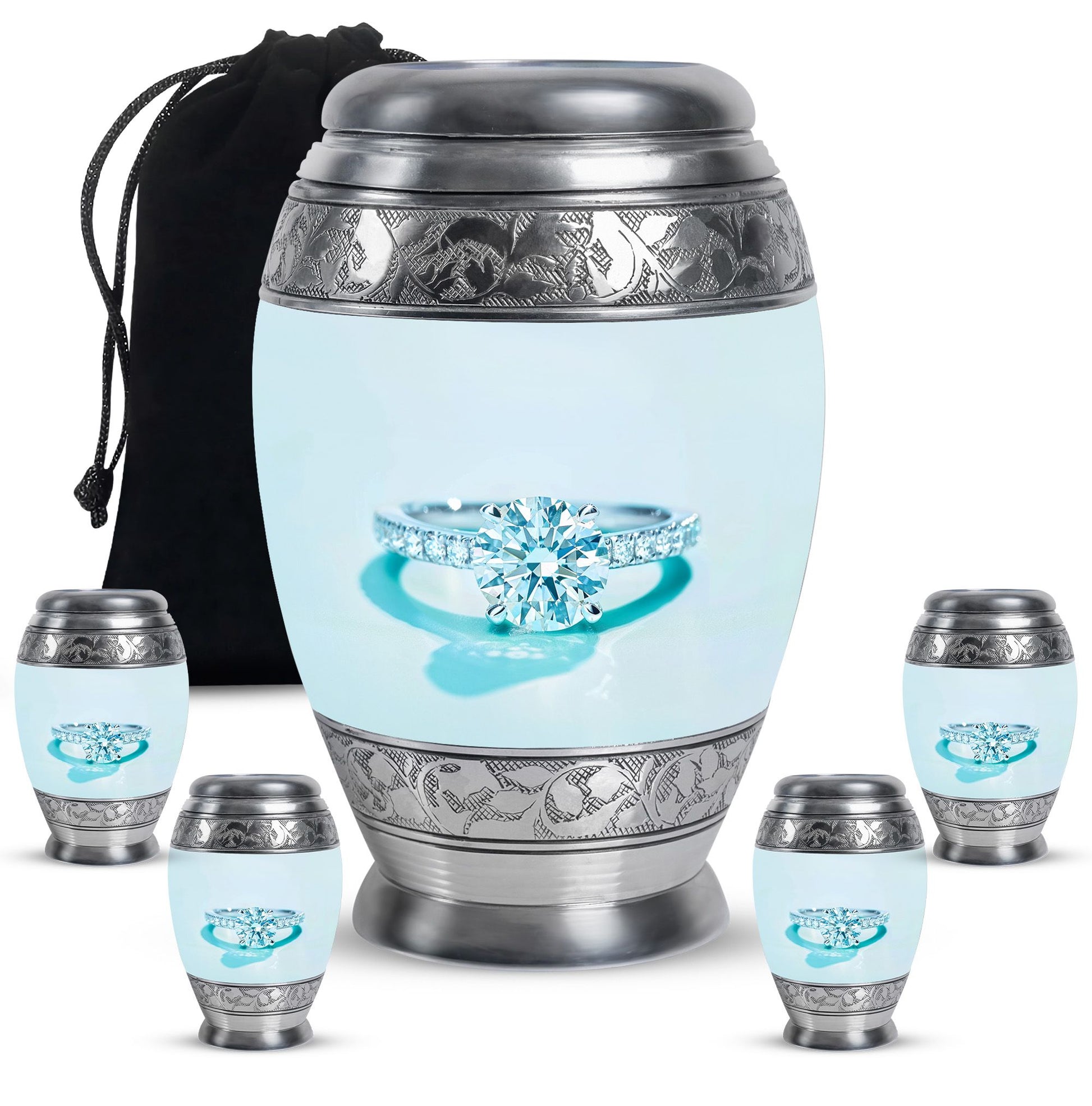 Ring Small Urn For Ashes Adult Male Large Funeral, Ashes Urn