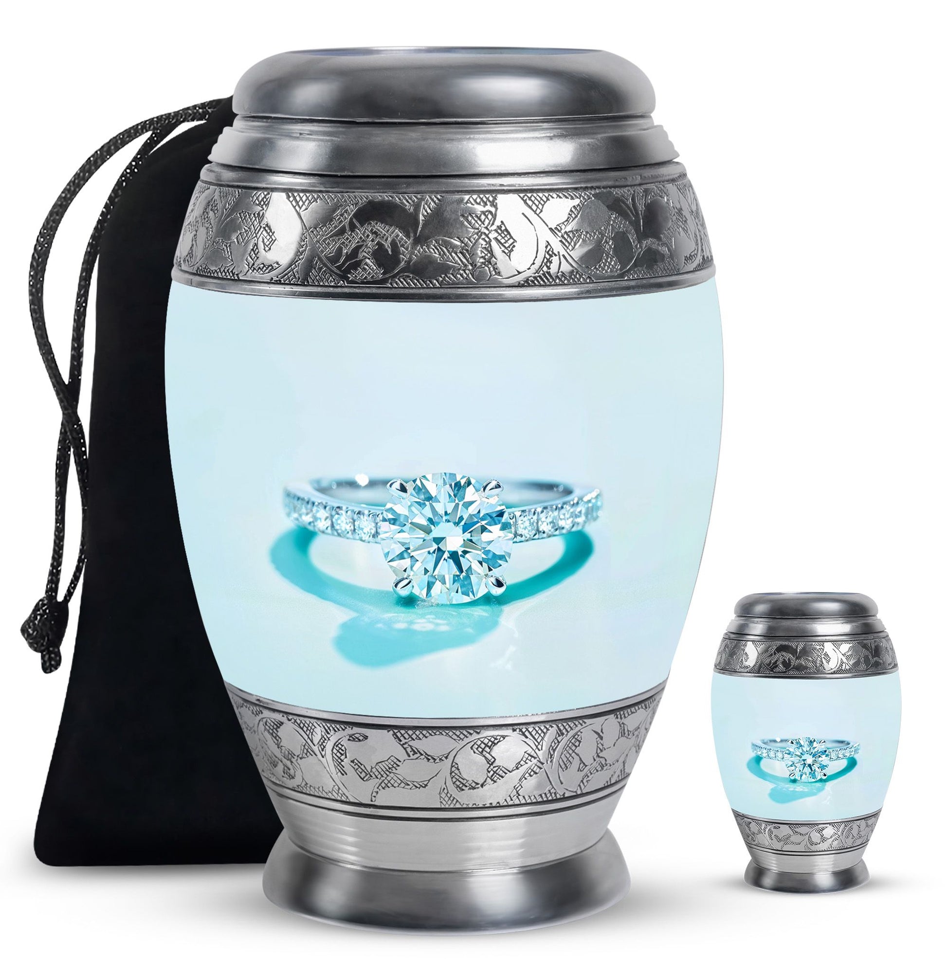 Ring Small Urn For Ashes Adult Male Large Funeral, Ashes Urn