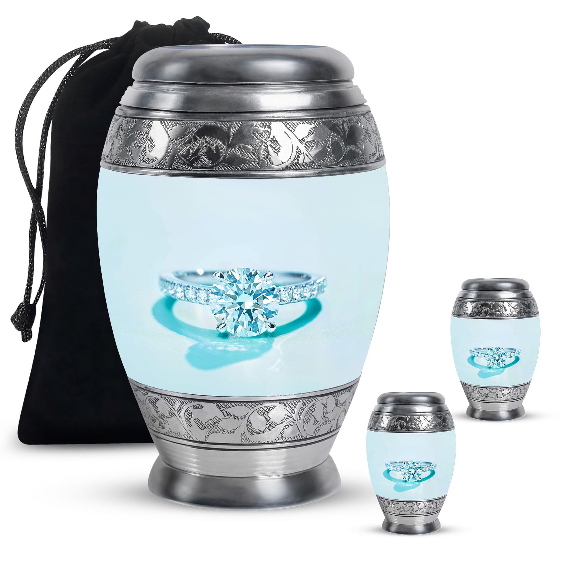 Ring Small Urn For Ashes Adult Male Large Funeral, Ashes Urn