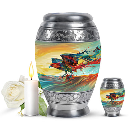 Personalized Bird Keepsake Urn for Human Ashes - 10-inch, 200 cu in - Yatskia