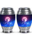 Wolf Keepsake For Human Ashes Funeral, Ashes Urn For Ashes