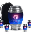 Wolf Keepsake For Human Ashes Funeral, Ashes Urn For Ashes