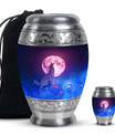 Wolf Keepsake For Human Ashes Funeral, Ashes Urn For Ashes