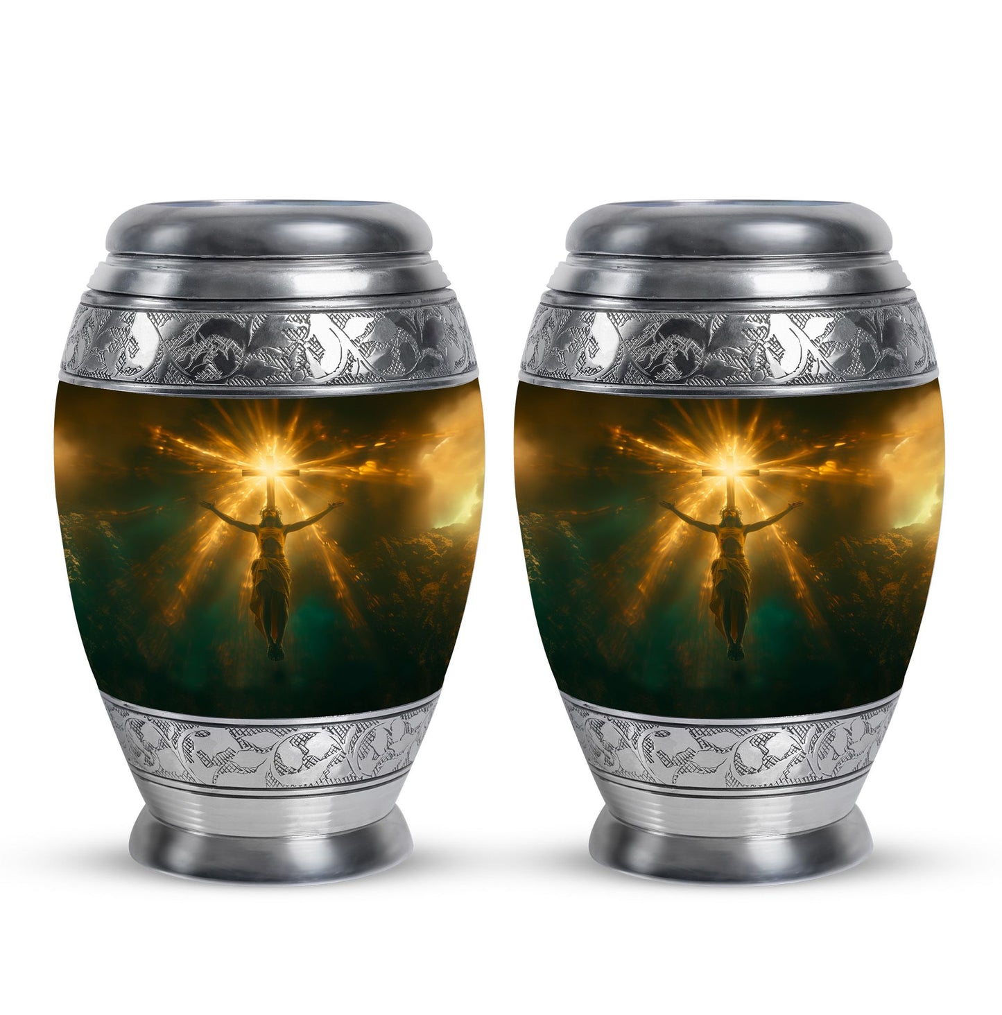 Personalized Religious Keepsake Urn for Human Ashes - 10-inch, 200 cu in - Yatskia