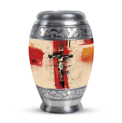 Personalized Religious Keepsake Urn for Human Ashes - 10-inch, 200 cu in - Yatskia