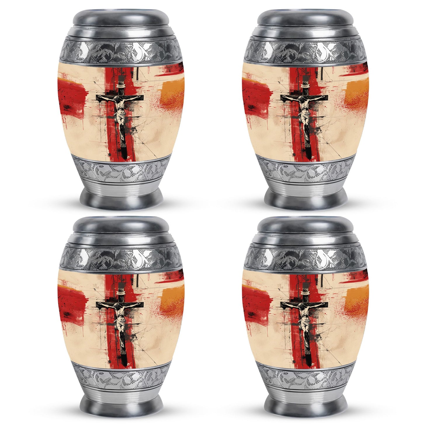 Personalized Religious Keepsake Urn for Human Ashes - 10-inch, 200 cu in - Yatskia