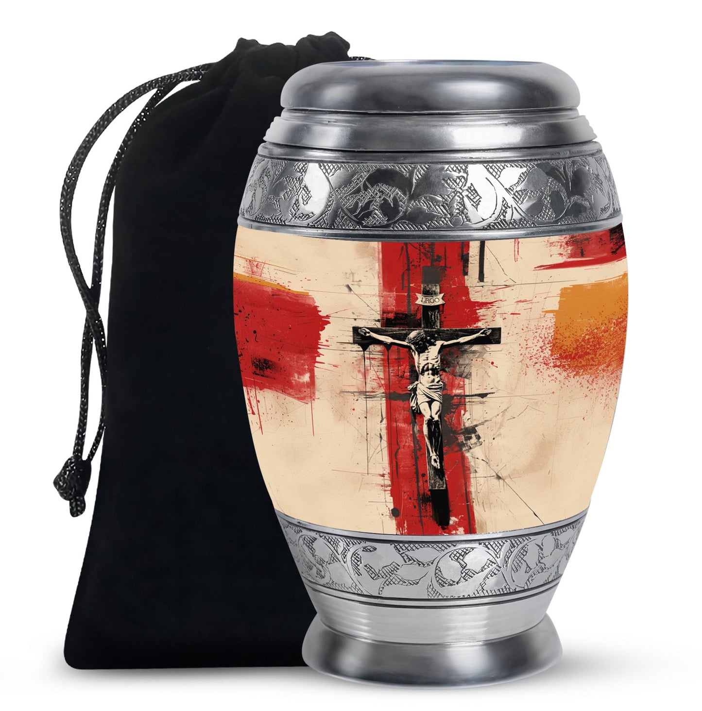 Personalized Religious Keepsake Urn for Human Ashes - 10-inch, 200 cu in - Yatskia