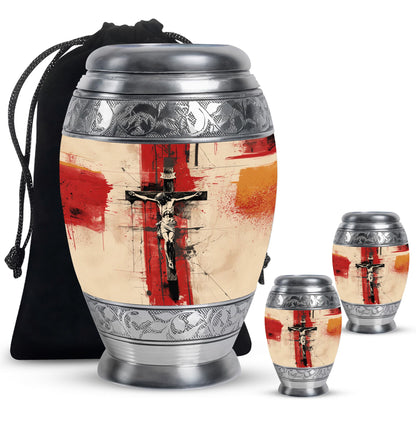 Personalized Religious Keepsake Urn for Human Ashes - 10-inch, 200 cu in - Yatskia