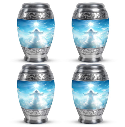 Personalized Religious Keepsake Urn for Human Ashes - 10-inch, 200 cu in - Yatskia
