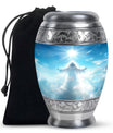 Jesus Small Ashes Keepsake Funeral, Ashes Cremation Urn