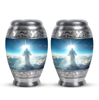 Personalized Religious Cremation Urn for Human Ashes - 10-inch, 200 cu in - Yatskia
